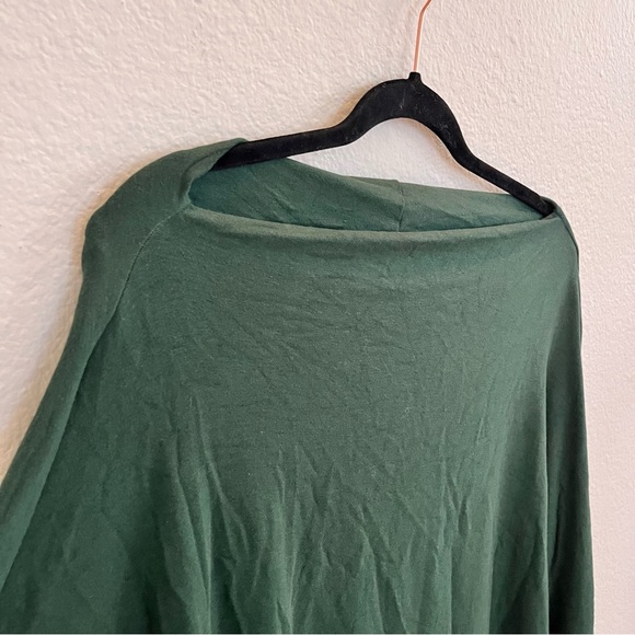 Quiet Luxury Staple Oversized Hunter Green Tunic Minimalist Lagenlook Luxe - Picture 8 of 11